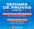 SEMANA DE PROVAS | 2022/2