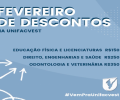 FEVEREIRO DE DESCONTOS NA UNIFACVEST PARA CURSOS PRESENCIAIS