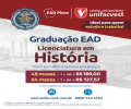 Licenciatura em História EAD é na Unifacvest